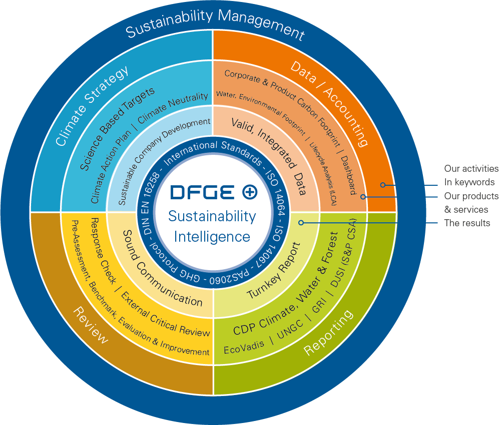 DFGE sustainability intelligence logo