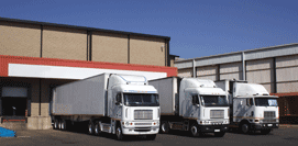 picture of unloading trucks