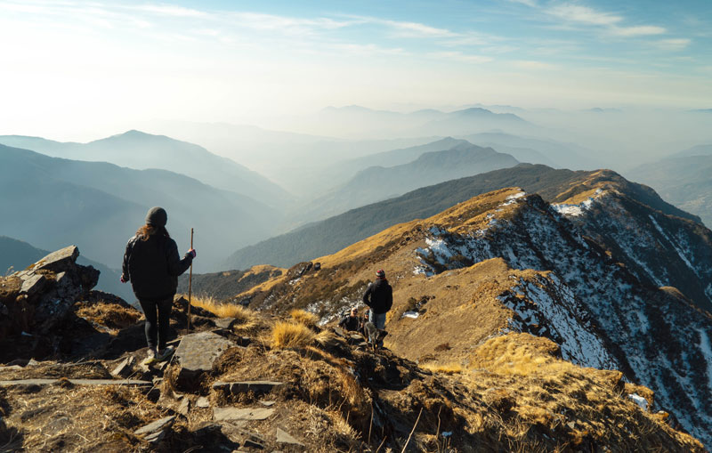 picture of a group hiking