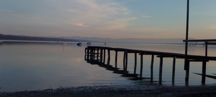 jetty on a lake