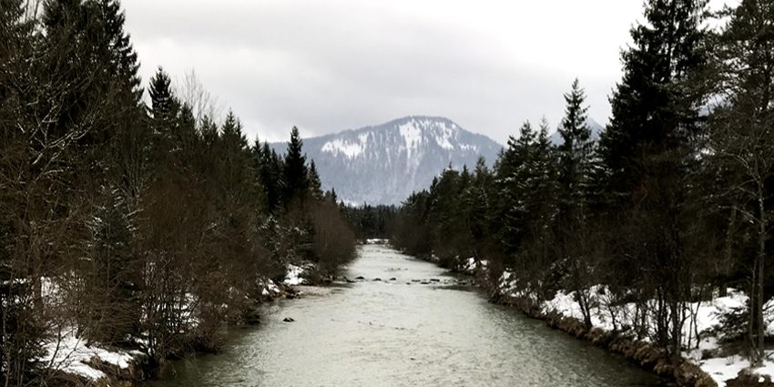 picture of a river in winter visualizing the blog article CDP europe Awards