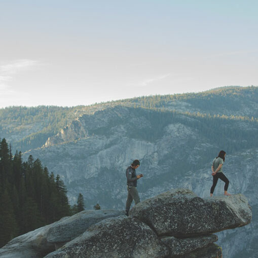 picture of a couple hiking