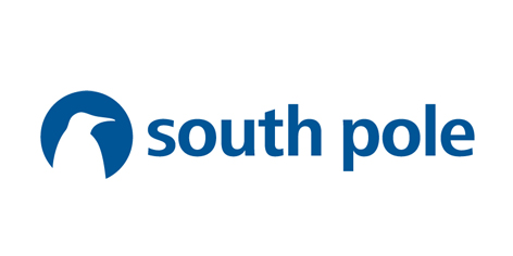 Logo mit einem blauen Kreis, in dem sich links eine weiße Pinguin-Silhouette befindet, und dem Schriftzug "Südpol" in blauen Kleinbuchstaben rechts vom Kreis auf weißem Hintergrund.