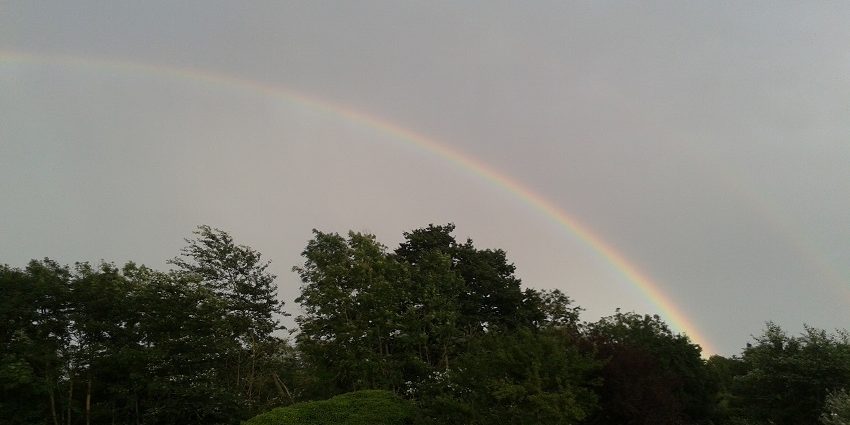 picture of a rainbow illustrating the blog article about megatrends