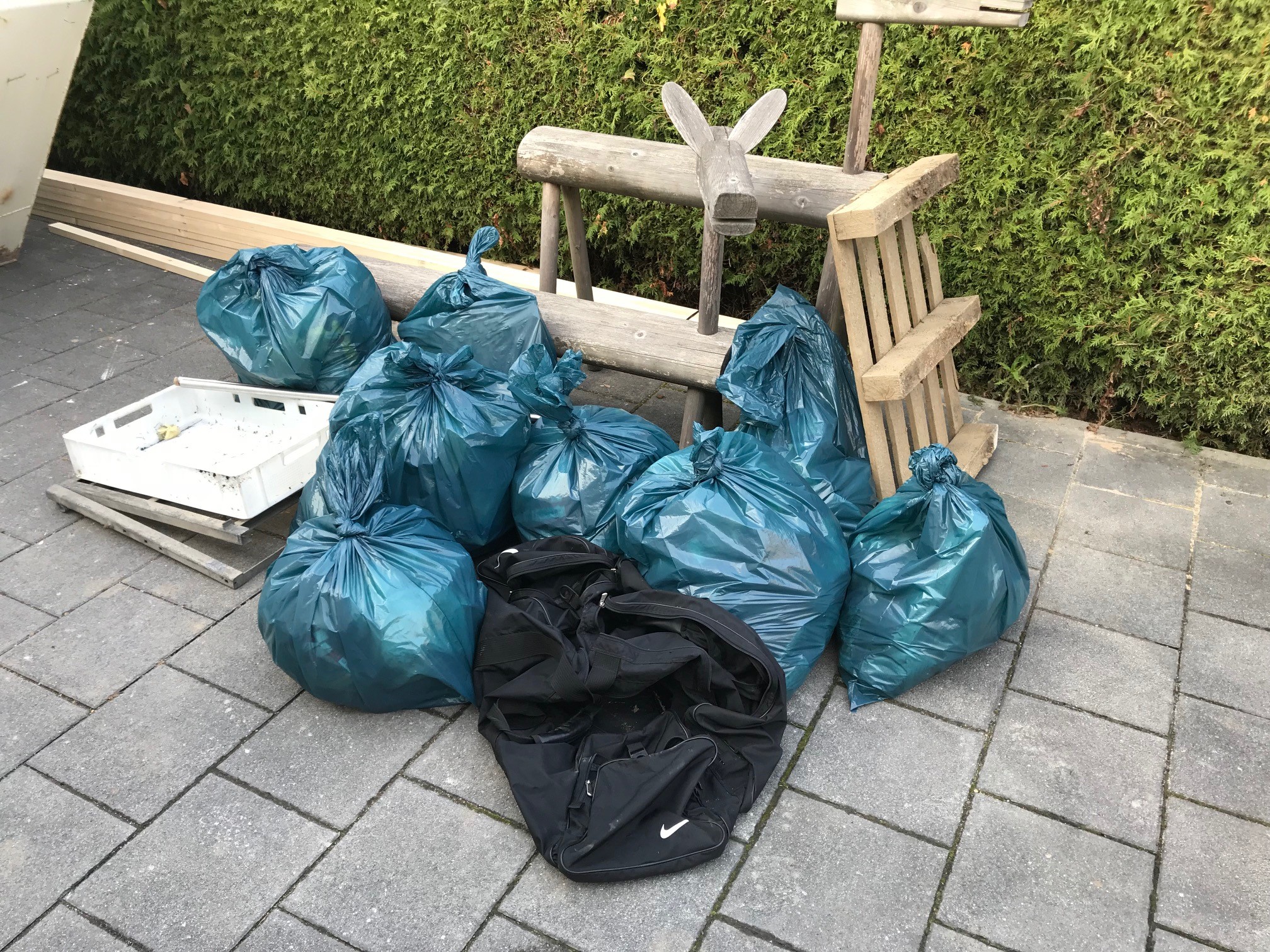 final picture of the collected trash